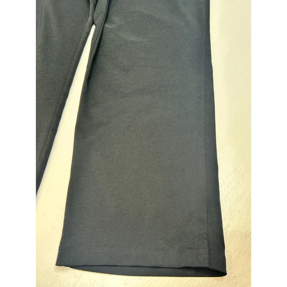 Nike Golf Pants Mens‎ 42x30 M Black Flat Drifit Performance Chino Swoosh 13692
